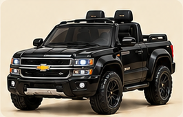 Black Chevy Truck ride-on vehicle