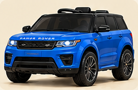 Blue Range Rover Sport ride-on vehicle